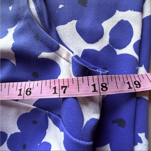 MAHI GOLD Vibrant Blue and White Sleeveless Sheath Mini Dress Size M - Picture 6 of 9